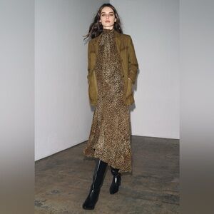 Zara Brown Suede Jacket